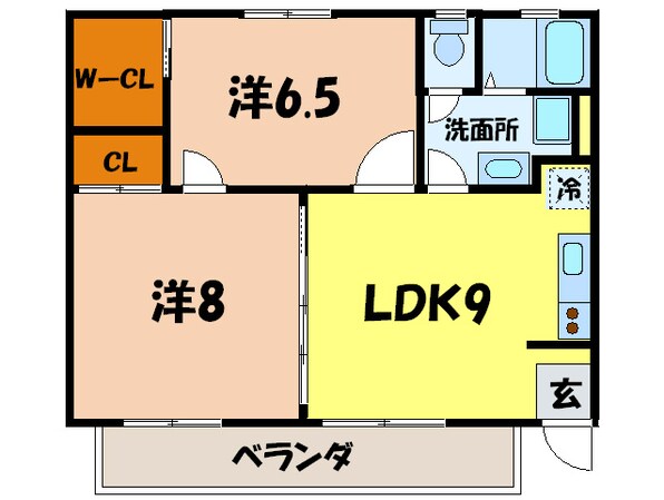 ハビテ－ション要の物件間取画像